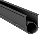 Garage Door Seals Bottom Rubber, U Shape +O Ring Combination Garage Door Bottom Weather Seal, 10ft Weatherproofing Garage Door Seal, 5/16 inch T-ends and 3 3/4 inch Width, for Doors, Black