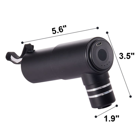 Massage Gun Deep Tissue, Percussion Muscle Massager for Athletes - with 4 Speed Levels & 4 Massage Heads, 12V 2500mAh Batteries, Handheld Electric Massage Gun for Pain Relief, Muscle Relaxation
