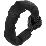 Synthetic Soft Shackle Rope, 2 Pack 12.7 x 558.8 mm 20 Ton Breaking Strength, Recovery Tow Shackles with Extra 2 Sleeves and Storage Bag for UTV, ATV, Trucks, Jeep, Off-Road Vehicles, Black