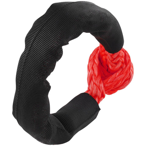 Synthetic Soft Shackle Rope, 2 Pack 12.7 x 558.8 mm 20 Ton Breaking Strength Recovery Tow Shackles with Extra 2 Sleeves and Storage Bag for UTV, ATV, Trucks, Jeep, Off-Road Vehicles Towing, Red