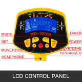Metal Detector Waterproof Disc Metal detectors Underwater Underground high Accuracy LCD Display Metal Detector for Adults and Children Headphone Automatic Detector (Yellow 3010)