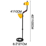 Metal Detector Waterproof Disc Metal detectors Underwater Underground high Accuracy LCD Display Metal Detector for Adults and Children Headphone Automatic Detector (Yellow 3010)