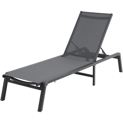 Chaise Lounge Chair Outdoor Patio Lounge Chair Adjustable 5-Position 2 pcs