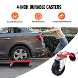 Wheel Dolly, Max Capacity 1500 Lbs Car Dolly, Car Jack Dolly Lifter with 360° Rotatable Wheels, Heavy Duty Vehicle Positioning Ratchet Tire Jack, for Vehicle Car Auto Repair Moving