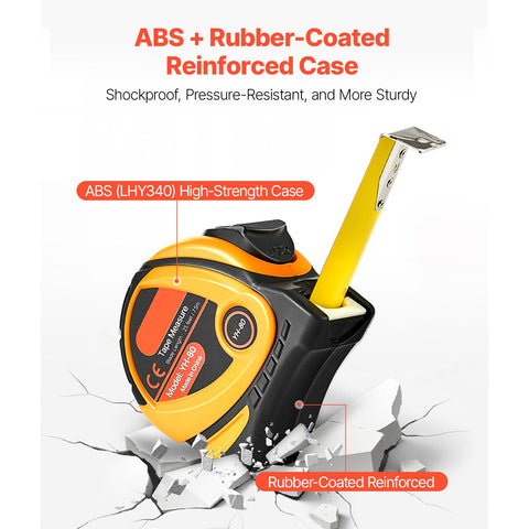 Tape Measure 7620mm Retractable Imperial Metric for Decoration