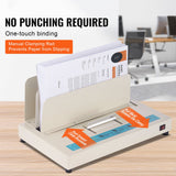 Thermal Binding Machine, 500 Sheets Capacity Book Binding Machine, Thermal Book Binder 50mm Binding Thickness A3(Short Edge)/A4/A5 Document, with Infrared Optical Detection