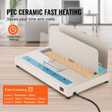 Thermal Binding Machine, 500 Sheets Capacity Book Binding Machine, Thermal Book Binder 50mm Binding Thickness A3(Short Edge)/A4/A5 Document, with Infrared Optical Detection