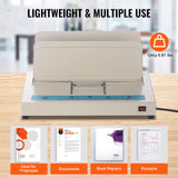 Thermal Binding Machine, 500 Sheets Capacity Book Binding Machine, Thermal Book Binder 50mm Binding Thickness A3(Short Edge)/A4/A5 Document, with Infrared Optical Detection