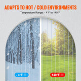 Strip Curtain, 3048 cm L x 30.5 cm W x 3 mm Thickness, Clear Ribbed PVC Curtain Strip Door Bulk Roll, Plastic Door Strips for Doorway of Supermarket, Garage, Warehouse, Barn, Pet Animal House