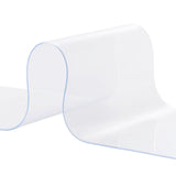Strip Curtain, 3048 cm L x 30.5 cm W x 3 mm Thickness, Clear PVC Smooth Curtain Strip Door Bulk Roll, Plastic Door Strips for Doorway of Supermarket, Garage, Warehouse, Barn, Pet Animal House