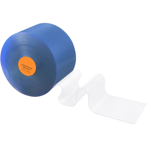 Strip Curtain, 3048 cm L x 30.5 cm W x 3 mm Thickness, Clear PVC Smooth Curtain Strip Door Bulk Roll, Plastic Door Strips for Doorway of Supermarket, Garage, Warehouse, Barn, Pet Animal House