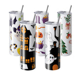 8 Pack Straight Sublimation Tumblers, 30 oz Blank Tumbler Bulk, Stainless Steel Double Wall Tumbler Cups with Straw, Lid, Brush, Base, Shrink Wrap, Gift Box, for Heat Press and Heat Transfer