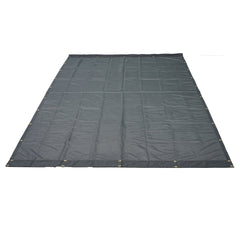 VEVOR Dump Truck Mesh Tarp, 5 x 14 ft, PVC Coated Black Heavy Duty Cover with 5.5" 18oz Double Pocket, Brass Grommets, Reinforced Double Needle Stitch Webbing Fits Manual or Electric Dump Truck System