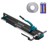Manual Tile Cutter, 1000mm, Porcelain Ceramic Tile Cutter with Tungsten Carbide Cutting Wheel, Infrared Positioning, Anti-Skid Feet, Durable Rails for professional installers or beginners