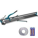 Manual Tile Cutter, 1200mm, Porcelain Ceramic Tile Cutter with Tungsten Carbide Cutting Wheel, Infrared Positioning, Anti-Skid Feet, Durable Rails for professional installers or beginners