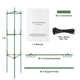 4 Packs Tomato Cages for Garden 1620 mm Tomato Plant Stakes Support Cage