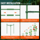 4 Packs Tomato Cages for Garden 1620 mm Tomato Plant Stakes Support Cage