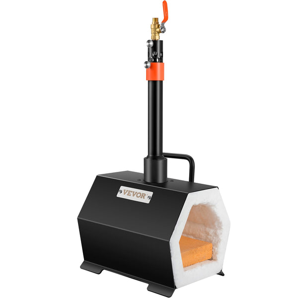 Propane Forge Portable, Single Burner Tool and Knife Making, Large Capacity Blacksmith Farrier Forges, Mini Furnace Blacksmithing, Gas Forging Tools and Equipment, Complete Kit