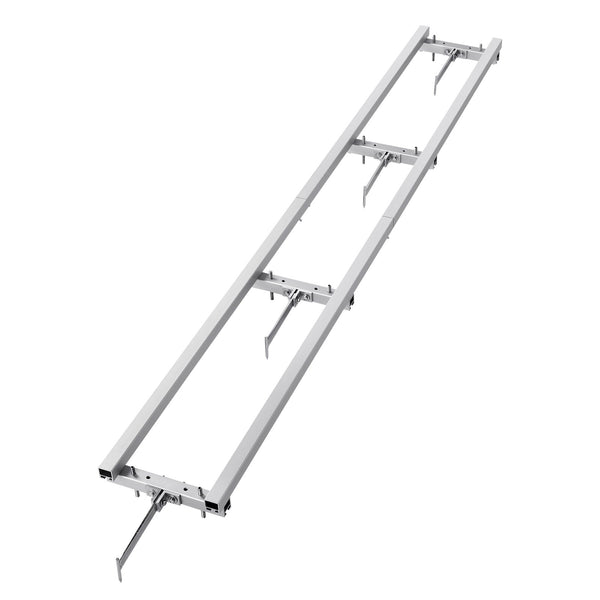 Rail Mill Guide System, 9 ft Milling Guide, 4 Crossbar Kits Chainsaw Mill Rail Guide, Aluminum Adjustable Saw Mill Rail System Work with Chainsaw Mills for Builders and Woodworkers