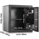 Safe 1.8 Cubic Feet Home Safe Steel for Cash Gold 15.75x13x16.9 inch