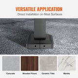 Handrails for Outdoor Steps, Fit 1-3 Steps Wrought Iron Handrail, Outdoor Stair Railing, Adjustable Front Porch Hand Rail, Black Transitional Hand railings for Concrete Steps or Wooden Stairs