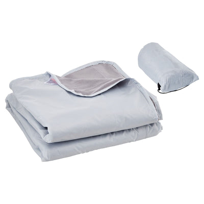 Camping Blanket 2 m x 1.5 m Wearable Warm Stadium Blanket Light Grey.
