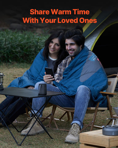 Camping Blanket 1.9 m x 1.32 m Wearable Warm Stadium Blanket Outdoor