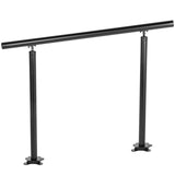 Handrail Outdoor Stairs, 3ft, 34 Inch Outdoor Handrail, Outdoor Stair Railing Adjustable from 0 to 60 Degrees Handrail for Stairs Outdoor Black Aluminum Stair Railing for Garden, Office Area