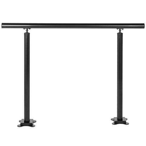 Handrail Outdoor Stairs, 3ft, 34 Inch Outdoor Handrail, Outdoor Stair Railing Adjustable from 0 to 60 Degrees Handrail for Stairs Outdoor Black Aluminum Stair Railing for Garden, Office Area