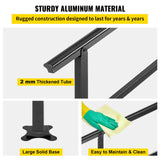 Handrail Outdoor Stairs 47.6 X 35.2 Inch Outdoor Handrail Outdoor Stair Railing Adjustable from 0 to 30 Degrees Handrail for Stairs Outdoor Aluminum Black Stair Railing Fit 3-4 Steps