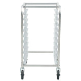 Bun Pan Rack, 10-Tier Commercial Bakery Racks with Brake Wheels, Aluminum Racking Trolley Storage for Half & Full Sheet, Speed Rack For Kitchen Home, Bread Baking Equipment, 660x515x985 mm