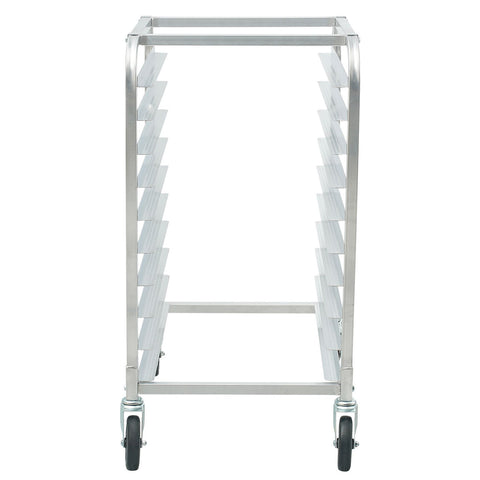 Bun Pan Rack, 10-Tier Commercial Bakery Racks with Brake Wheels, Aluminum Racking Trolley Storage for Half & Full Sheet, Speed Rack For Kitchen Home, Bread Baking Equipment, 660x515x985 mm
