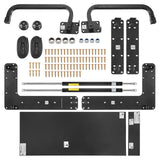 Murphy Bed Kit, Full Size, Deluxe DIY Wall Bed Mechanical Hardware Kit, Pneumatic Lever Heavy Duty Bed Frame Support, Folding Cabinet Wall Bed Space Saving Design for Guestroom, Easy to Build