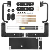 Murphy Bed Kit, Full Size, Deluxe DIY Wall Bed Mechanical Hardware Kit, Pneumatic Lever Heavy Duty Bed Frame Support, Folding Cabinet Wall Bed Space Saving Design for Guestroom, Easy to Build