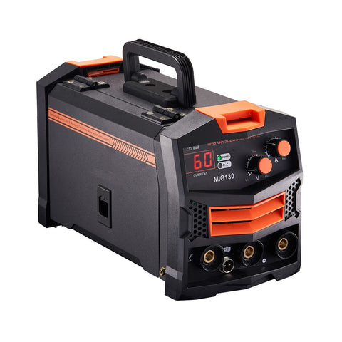 MIG Welder 130Amp Gasless Flux Core Mig Welding Machine with IGBT Inverter