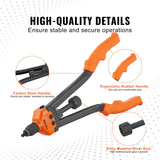 Rivet Nut Tool, 16” Rivnut Tool Kit with 13PCS Metric and SAE Mandrels, 186PCS Rivet Nuts, M3, M4, 10-24, M5, M6, 1/4-20, 8-32, 5/16-18, M8, 3/8-16, M10, M12, 1/2-13, With Carrying Case