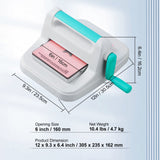 Manual Die Cutting Embossing Machine 6" Opening For Art Craft Scrapbooking