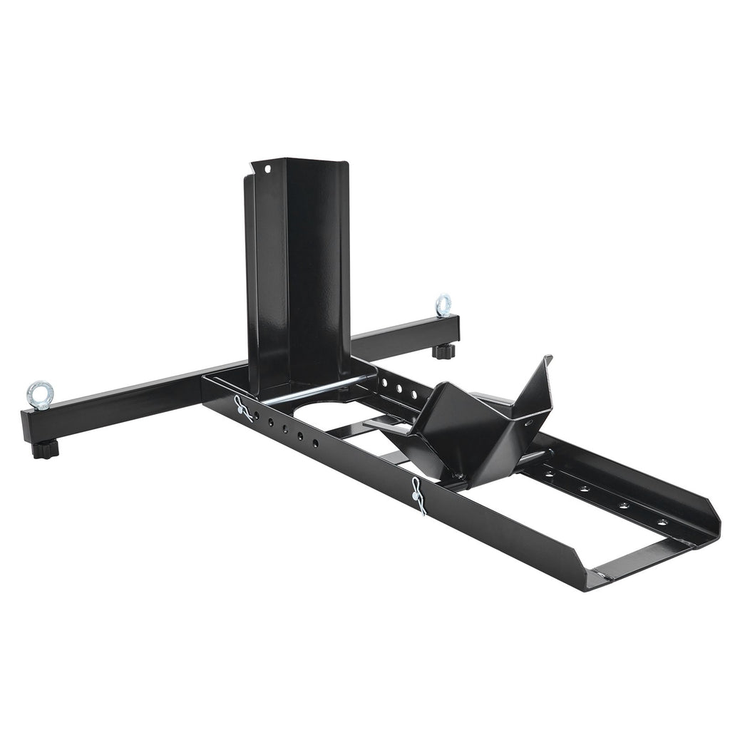 Motorcycle Wheel Chock Upright, 816.5 kg Capacity, Heavy-duty Steel Motorcycle Front Wheel Stand with 6 Adjustable Holes, For 381-558.8 mm Off-Road Motorcycles, Standard Motorcycles