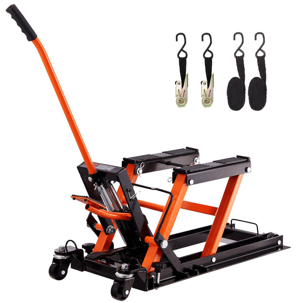 Motorcycle Hydraulic Pump Jack 1500 LBS ATV Dirt Bike Stand
