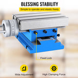 Milling Machine Cross Slide Worktable 4''x7.3'' 2 Axis Compound Precision