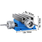 Milling Machine Cross Slide Worktable 4''x7.3'' 2 Axis Compound Precision