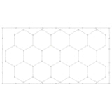 Hexagon Garage Lights 66300LM 15 Grids Honeycomb LED Shop Ceiling Light