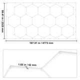 Hexagon Garage Lights 66300LM 15 Grids Honeycomb LED Shop Ceiling Light