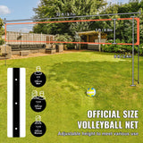 Outdoor Portable Volleyball Net System, Adjustable Height Aluminum Poles, Professional Volleyball Set with PVC Volleyball, Pump, Carrying Bag, Heavy Duty Volleyball Net for Backyard, Beach, Lawn