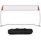 Freestanding Volleyball Training Net for Indoor or Outdoor Use, Adjustable Height Portable Net System with Carrying Bag, Professional Volleyball Practice Trainer for Hitting or Serving Drills