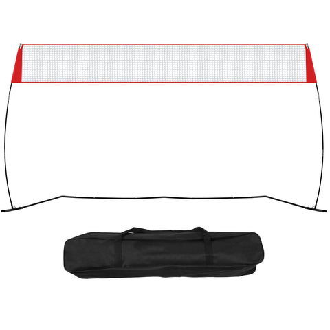 Freestanding Volleyball Training Net for Indoor or Outdoor Use, Adjustable Height Portable Net System with Carrying Bag, Professional Volleyball Practice Trainer for Hitting or Serving Drills