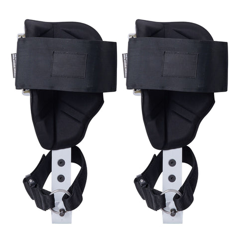 Tree Climbing Spikes, 1 Pair Aluminum Climbing Spurs, 350lbs Load Capacity Tree Climbing Gear with Straps and Spike Protectors, Arborist Equipment for Climbers, Hunting, Fruit Picking, White
