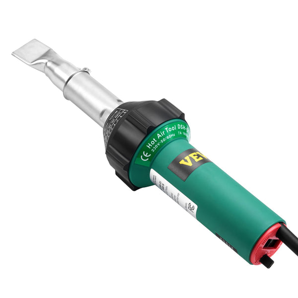 Hot Air Plastic Welder 1600W PVC TPO Vinyl Heat Gun Torch & 9 Accessories