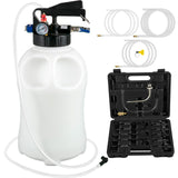Transmission Fluid Pump 2 Way ATF Refill System Dispenser, Oil and Liquid Extractor 10 Liter Large Capacity, Automatic Transmission Fluid Pump Tool Set with 14 Pieces ATF Filler Adapters