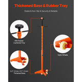 Underhoist Support Stand, 3/4 Ton Capacity Under Hoist Jack Stand, Lifting from 38.4 to 75.4 in, Bearing Mounted Spin Handle, Self-Locking Threaded Screw, Two Wheels, Support Vehicle Components